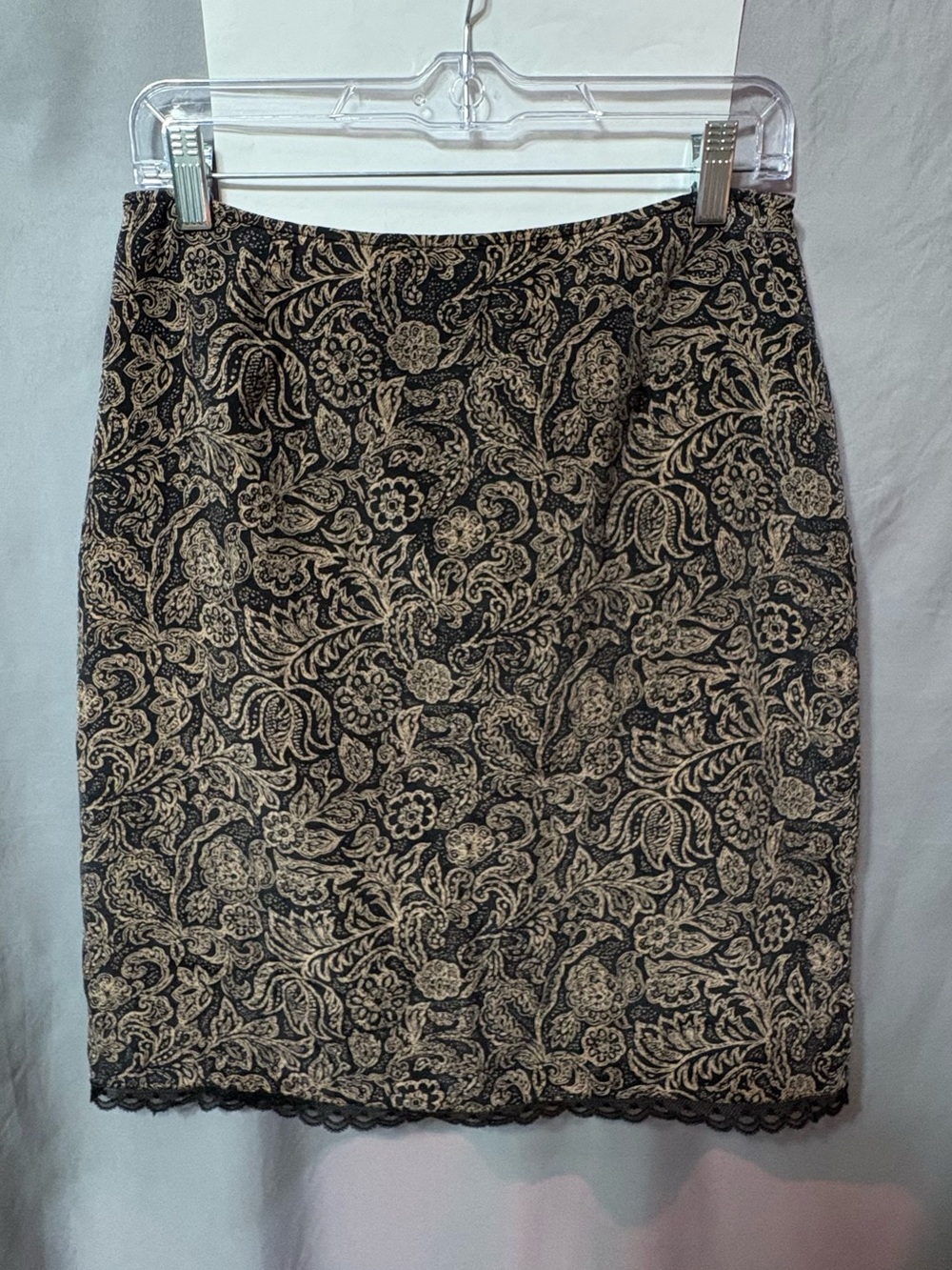 Emma James by Liz Claiborne Silk Floral Pencil Skirt Vintage Late 90s/Early Y2K